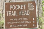 PICTURES/Pigeon Mountain - Wildflowers in The Pocket/t_Pocket Trailhead Sign.JPG